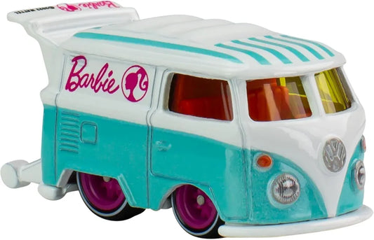 Hot Wheels Premium Barbie,1:64 Kool Kombi Scale Die-Cas Vehicle with Real Riders Tires (Multicolor)